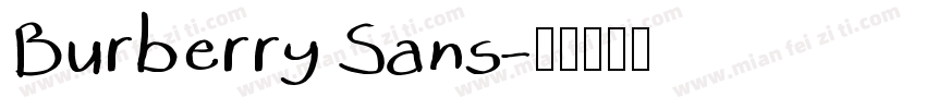 Burberry Sans字体转换